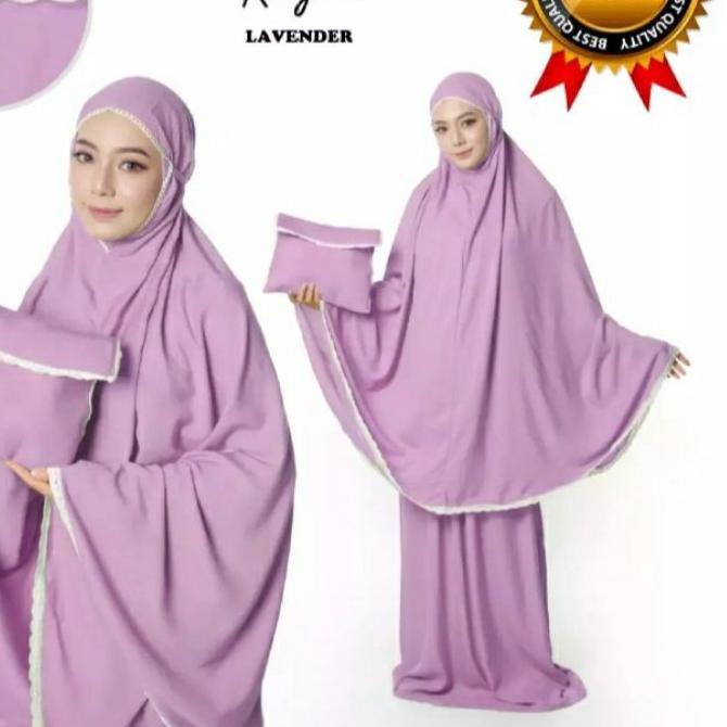 ✻ Bisa COD...Mukena rayon renda two in one ada sleting ☊