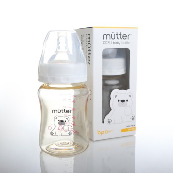MUTTER Botol PPSU Bottle 180ml BUNDLING 2pcs restock