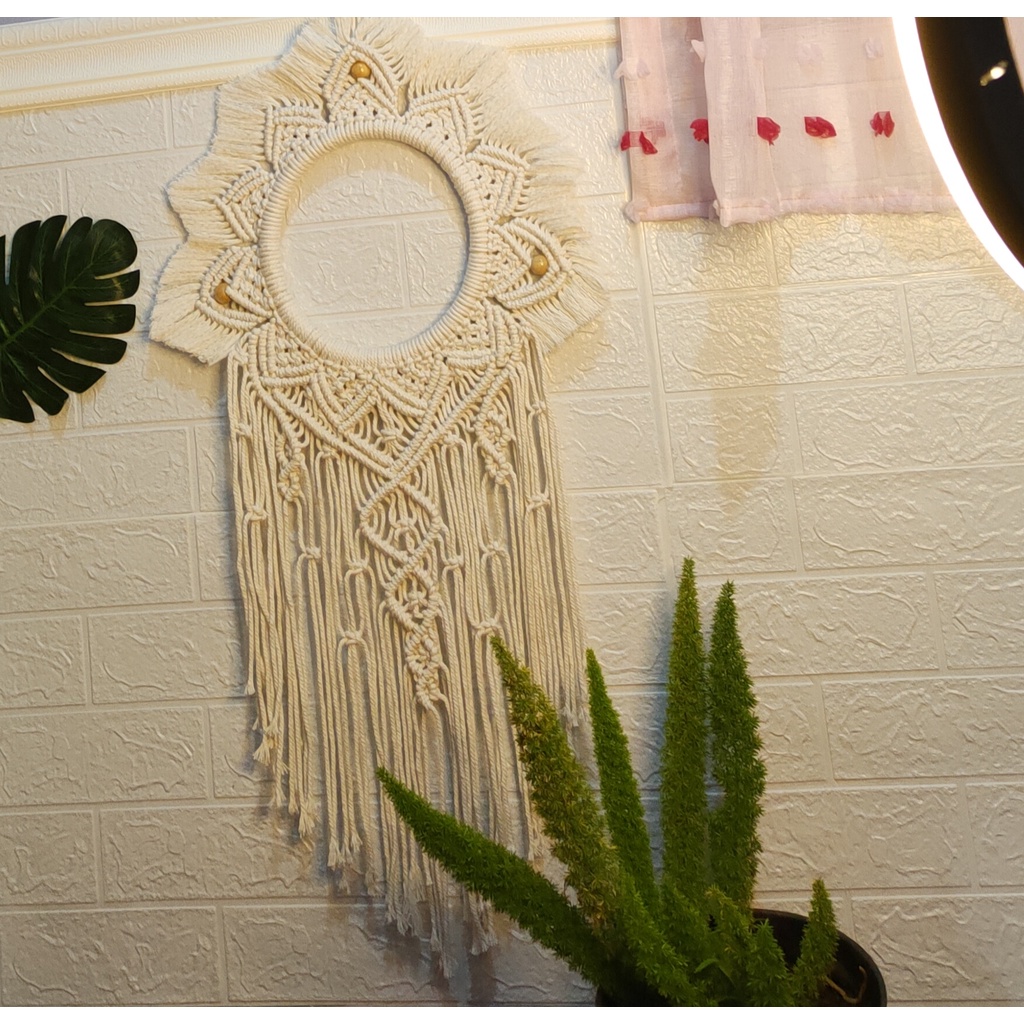 hiasan dingding macrame murah