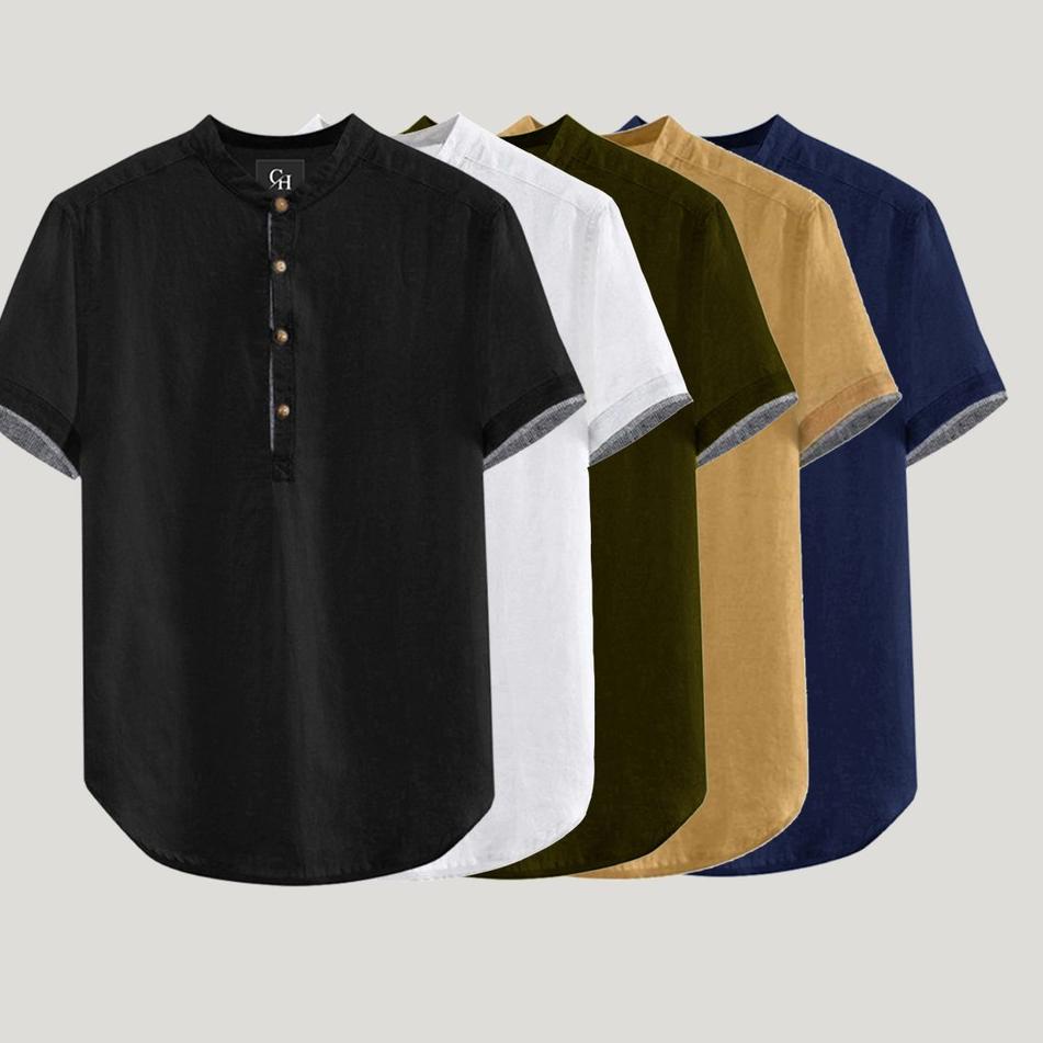 ★ BAJU KOKO HANAFI PUTIH POLOS ✲