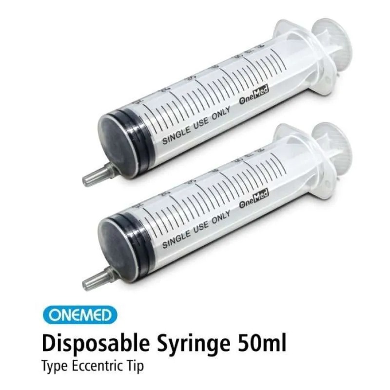 Onemed Syringe 50cc Eccentric Tip Spuit 50cc ECER