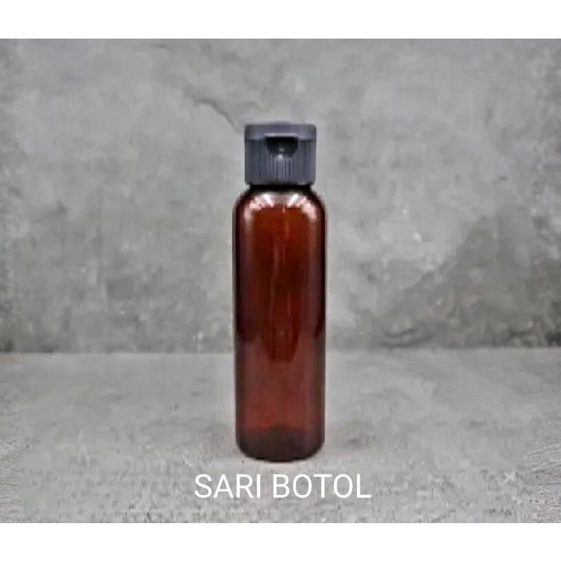 BOTOL FLIPTOP 100ML COKLAT AMBER