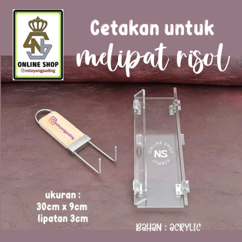 Lipat Risoles dengan garpu