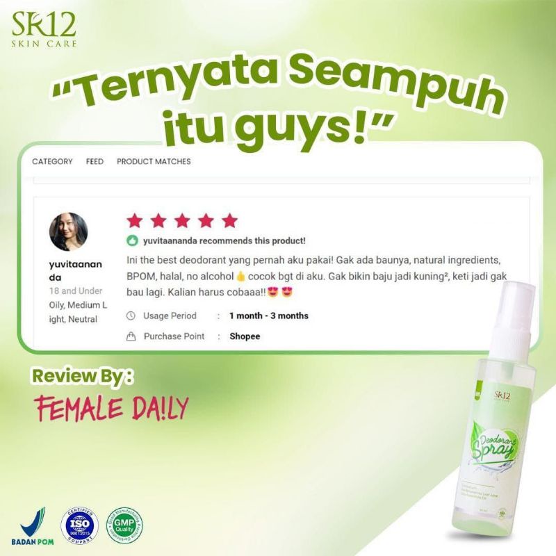 deodorant spray