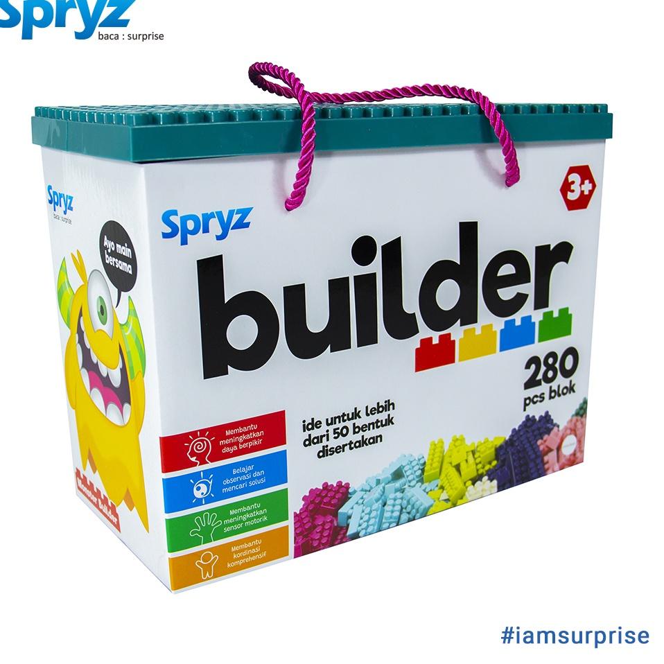 Spryz Builder Mainan Bricks Block 280 pcs LANGSUNG ORDER