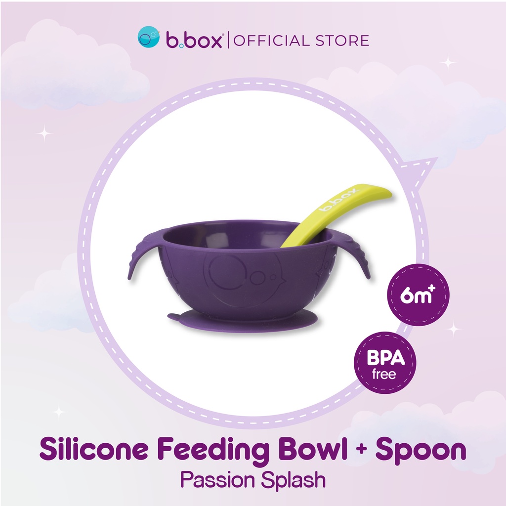 b.box Silicone First Feeding Set - Passion Splash