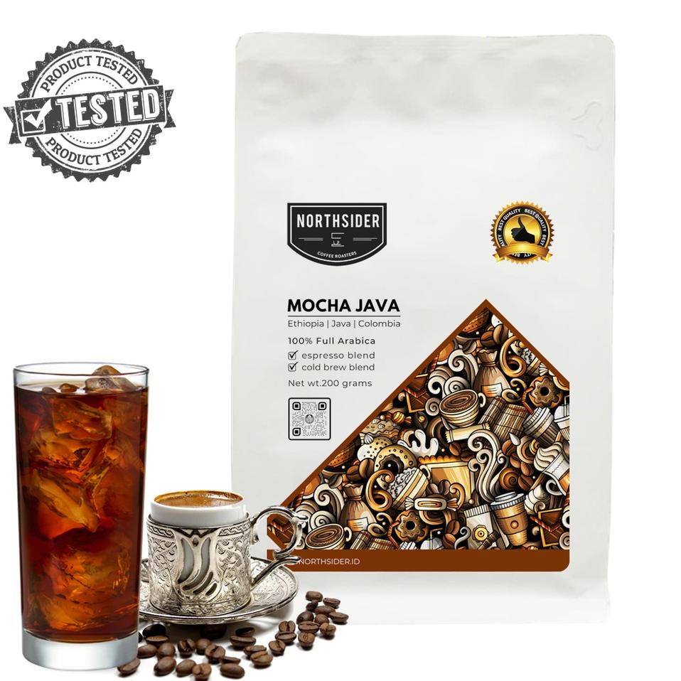 ♥ KOPI BIJI COLD BREW-ESPRESSO BLEND MOCHA JAVA - 200GR NORTHSIDER COFFEE ♣