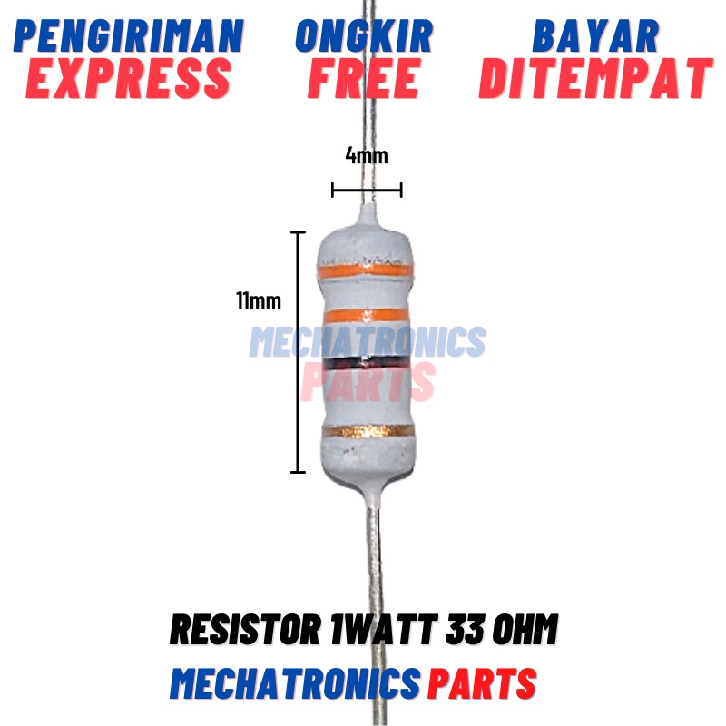 RESISTOR 1WATT 33OHM
