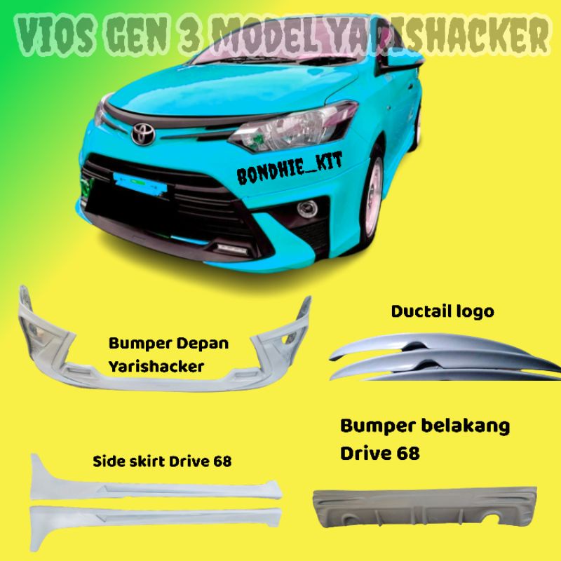 dijual bodykit Vios gen 3 model yarishacker
