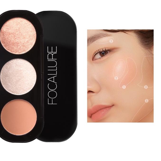 ♤ FOCALLURE palet Blush on & highlighter  FA26 ♩