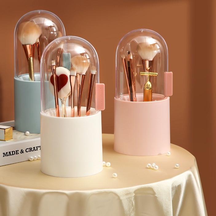 ℗ Tempat brush makeup include mutiara make up storage box murah ✯