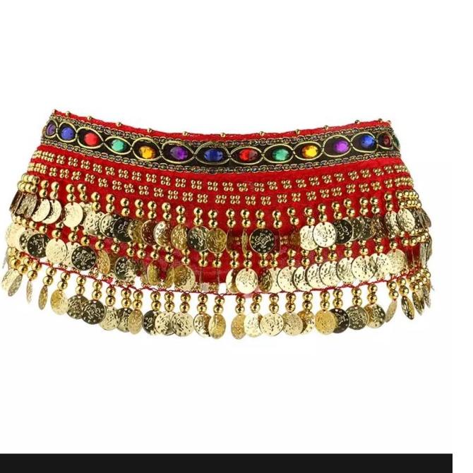 BISA ✨COD✨ Belly Dance bahan Beludru Coin !!