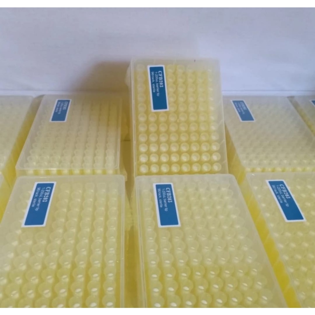 Filter Tips 200 uL Sterile Universal Yellow CFB 203