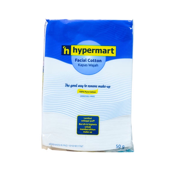 HYPERMART VALUE PLUS FACIAL COTTON 50 GR - KAPAS