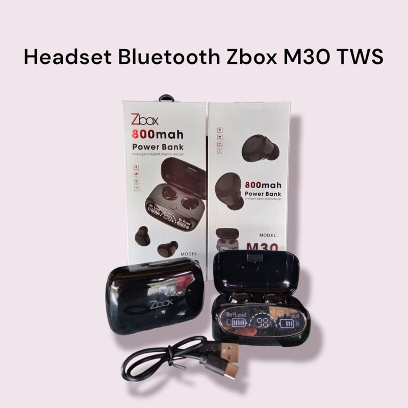 TWS Earphone Bluetooth ZBOX M30