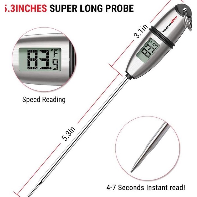 Thermopro Tp02S Professional Food Thermometer - Termometer Dapur [Cod]