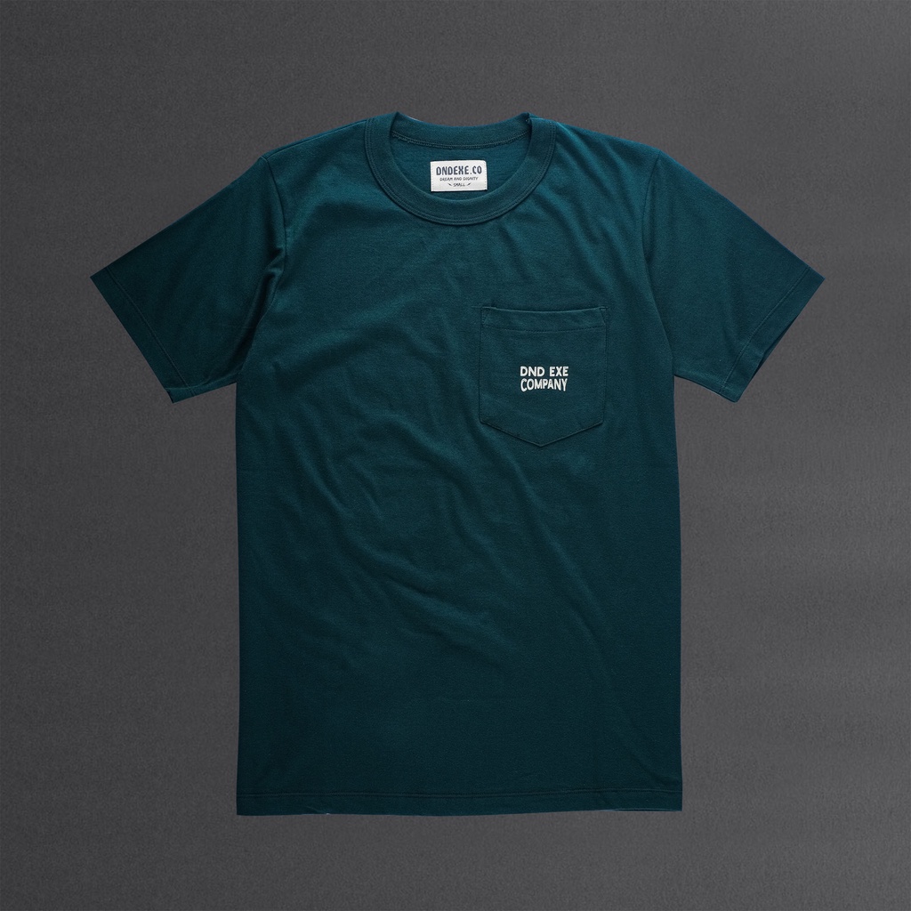 DND EXE Tshirt Kaos Pria Basic Pocket DND Bottle Green