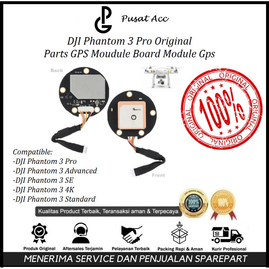 DJI Phantom 3 Pro GPS Module Original for Phantom 3 Advanced GPS Module ( COPOTAN )
