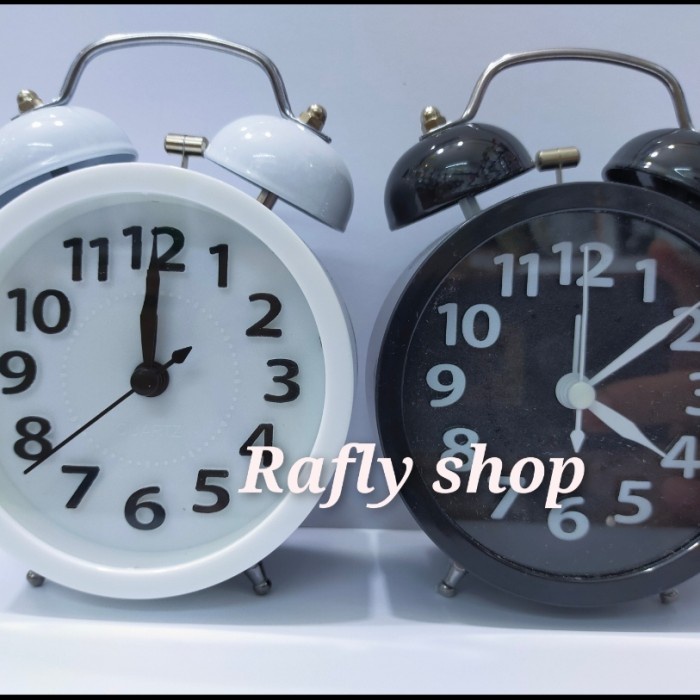 COD jam weker kring 610D hitam/putih