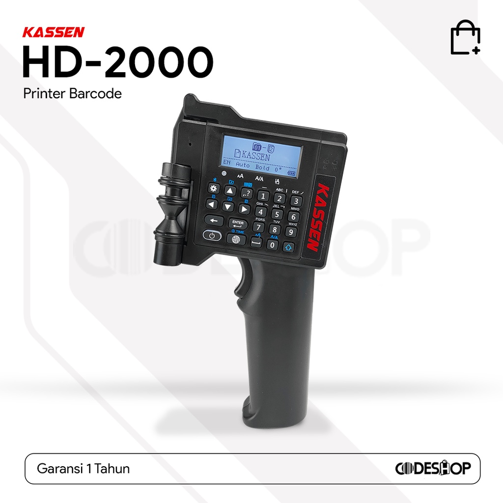 Printer Barcode Cetak Label Kassen HD2000 Handheld