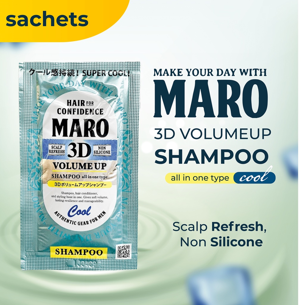 MARO Sample 3D Volume Up Shampoo Cool Trial Pack