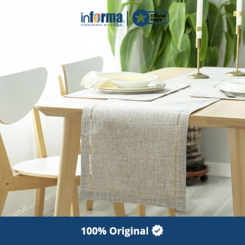 COD Informa - Table Runner 33x160 Cm Eyelet - Cokelat Oak