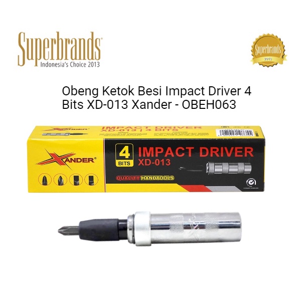 Xander Obeng Impact Driver 4 Bits XD-013