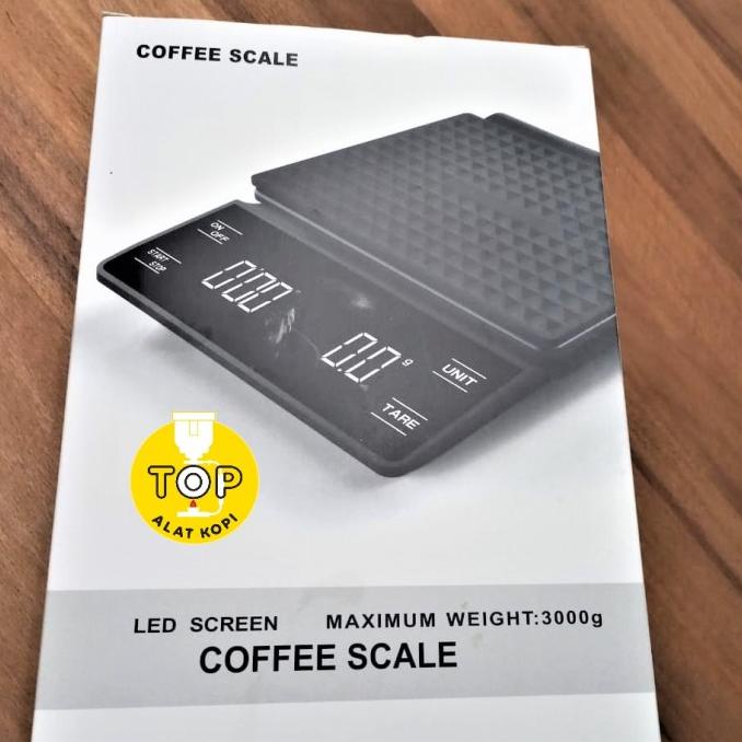 V60 Drip Coffee Scale Timbangan Digital With Timer Model Felicita [Cod]