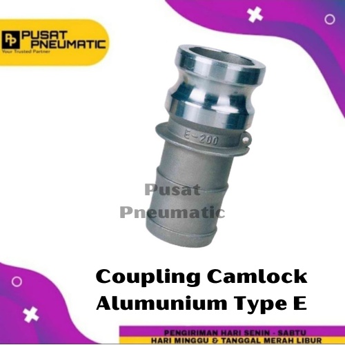 4" Coupling Almunium Camlock Alumunium Type E 400 Size 4 Inch
