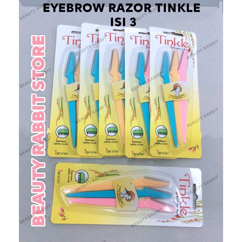 EYEBROW RAZOR TINKLE ISI 3 | PISAU ALIS