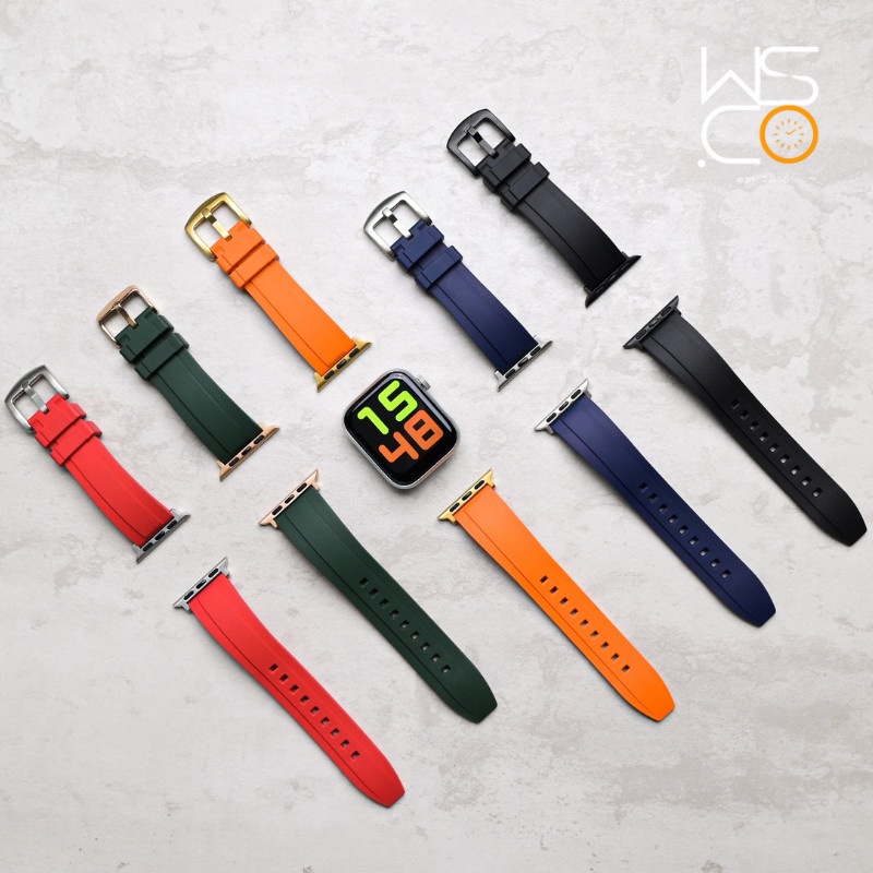 Strap for Apple Watch Set - Rubber Duraflex Complete Set