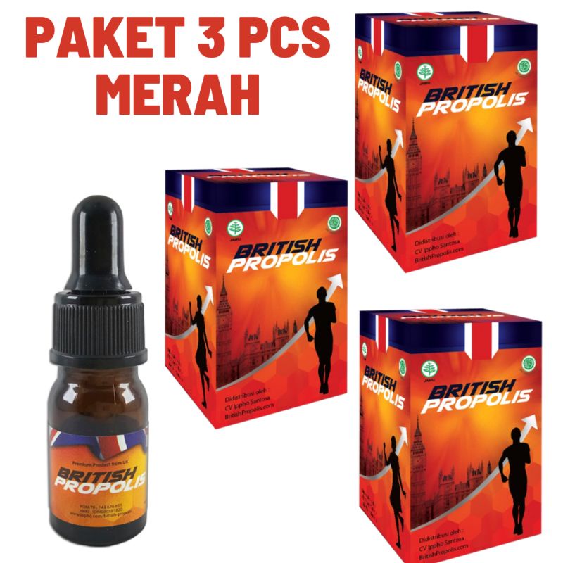 Paket 3 Pcs British Propolis Original