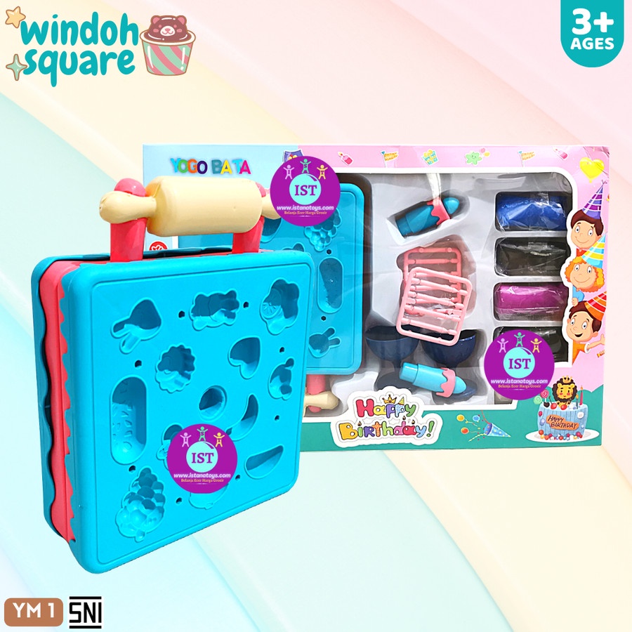 COM Mainan Windoh Square Kotak Cake Dus YM1