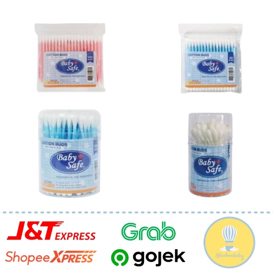 Baby Safe Cotton Buds Regular/Small Tip | Refill/With Case 100s
