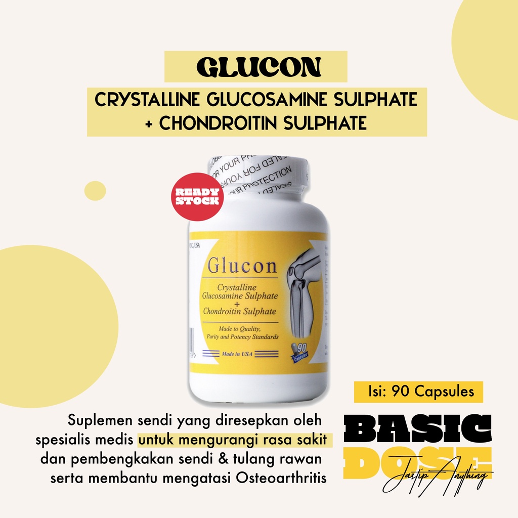 [READY] Glucon Glucosamine Capsules 90's
