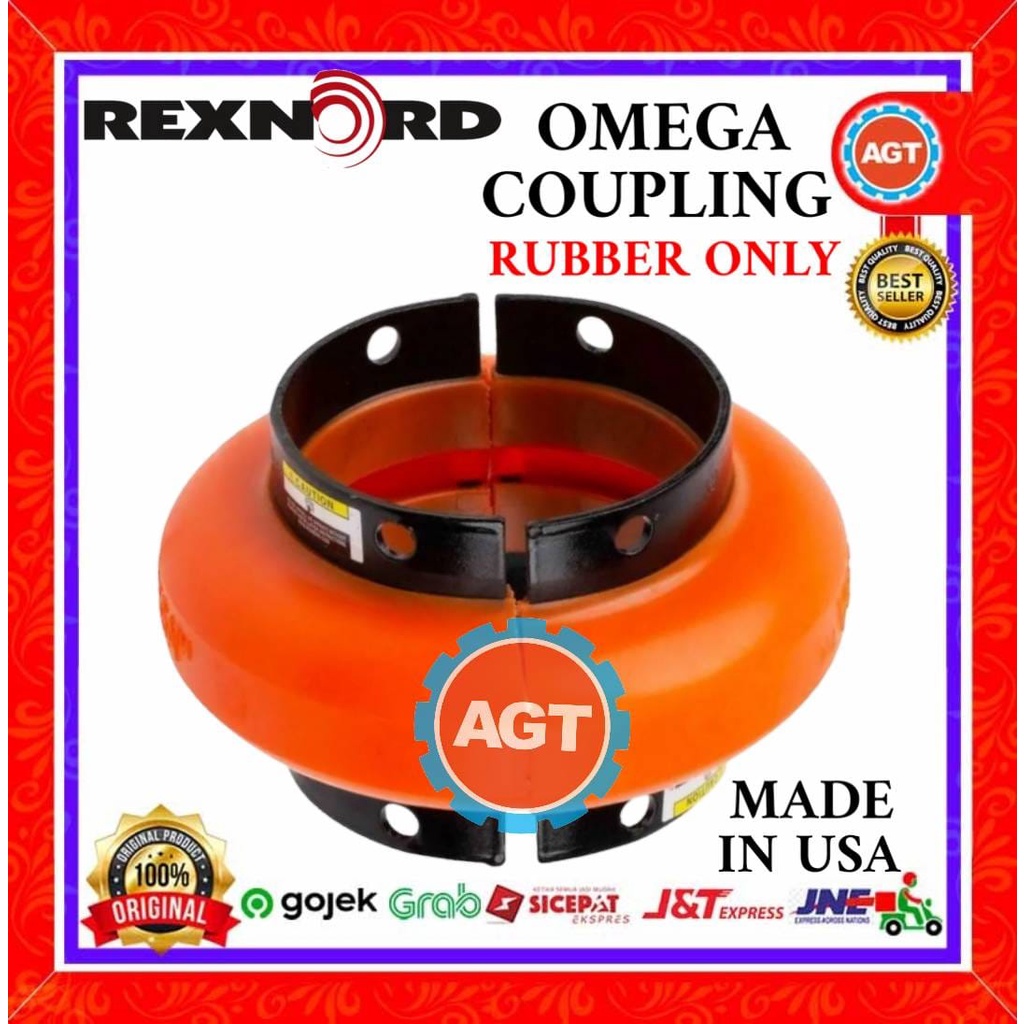 OMEGA COUPLING - REXNORD TYPE E5 RUBBER/ELEMENT ONLY WITHOUT HUB