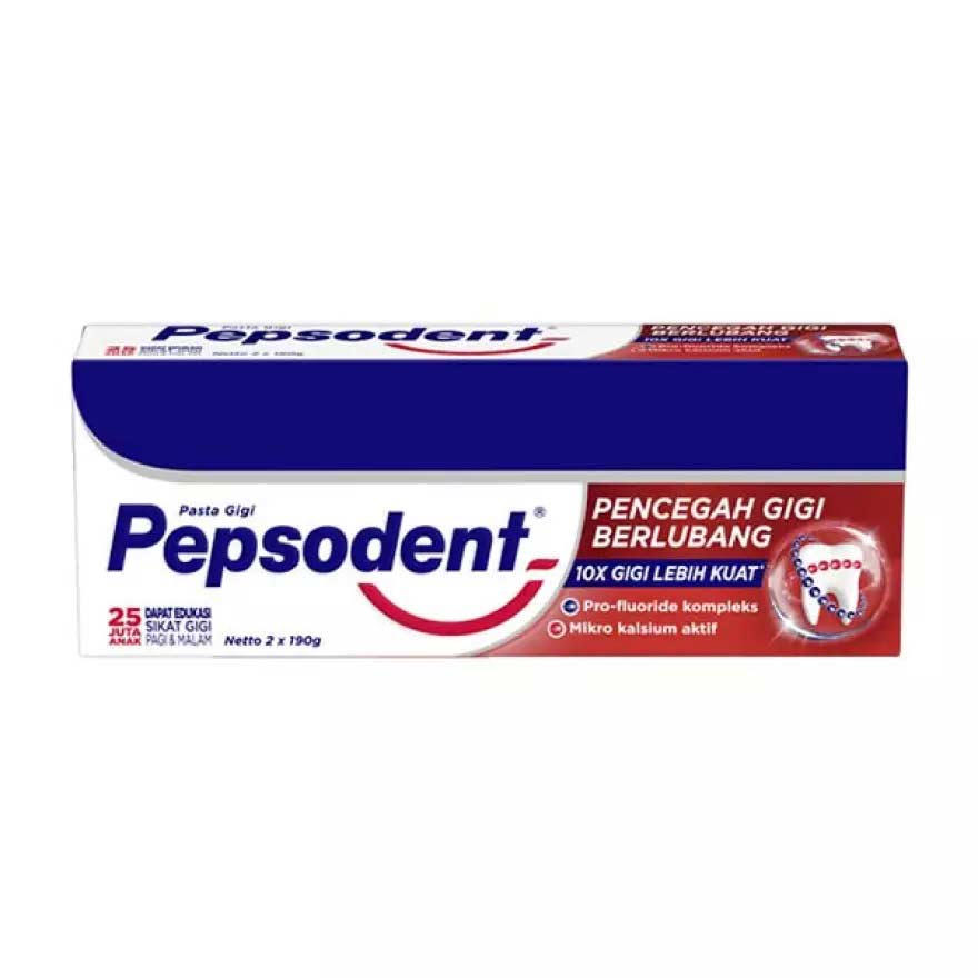 PEPSODENT TOOTHPAST WHITE PROMO VALUEPACK 2 X 190 GR - ODOL