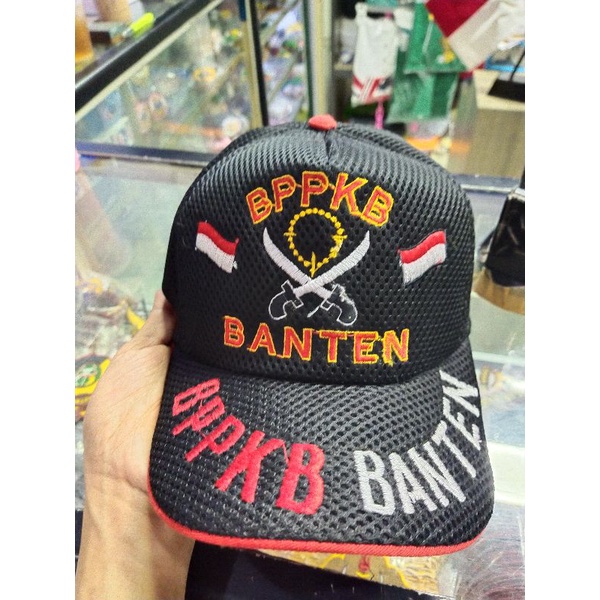 topi BPPKB BANTEN hitam