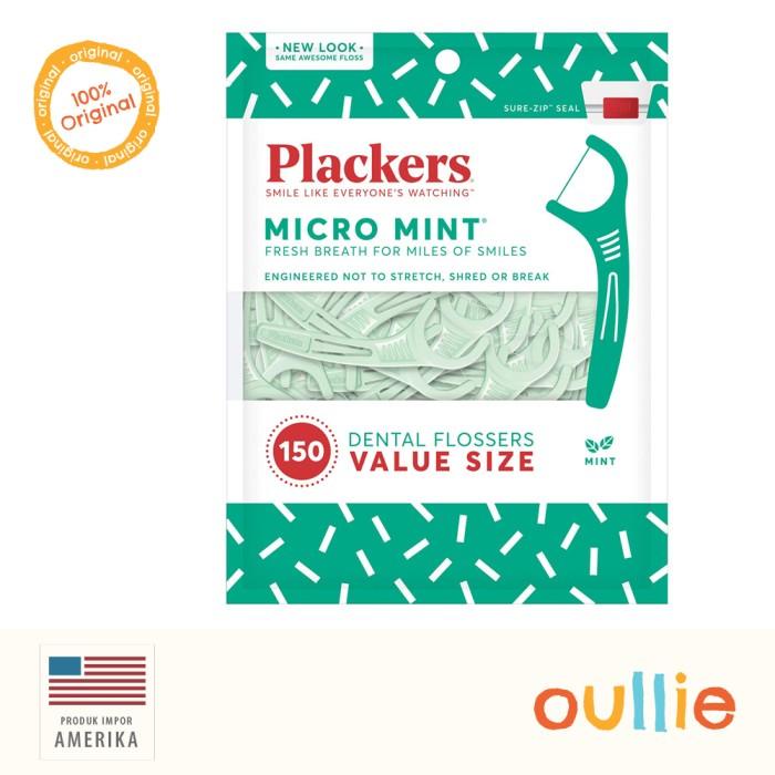 Terlaris Plackers Dental Floss Picks Micro Mint