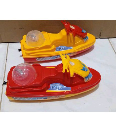 Mainan Speed Boad  Besar Tarik LED Meluncur