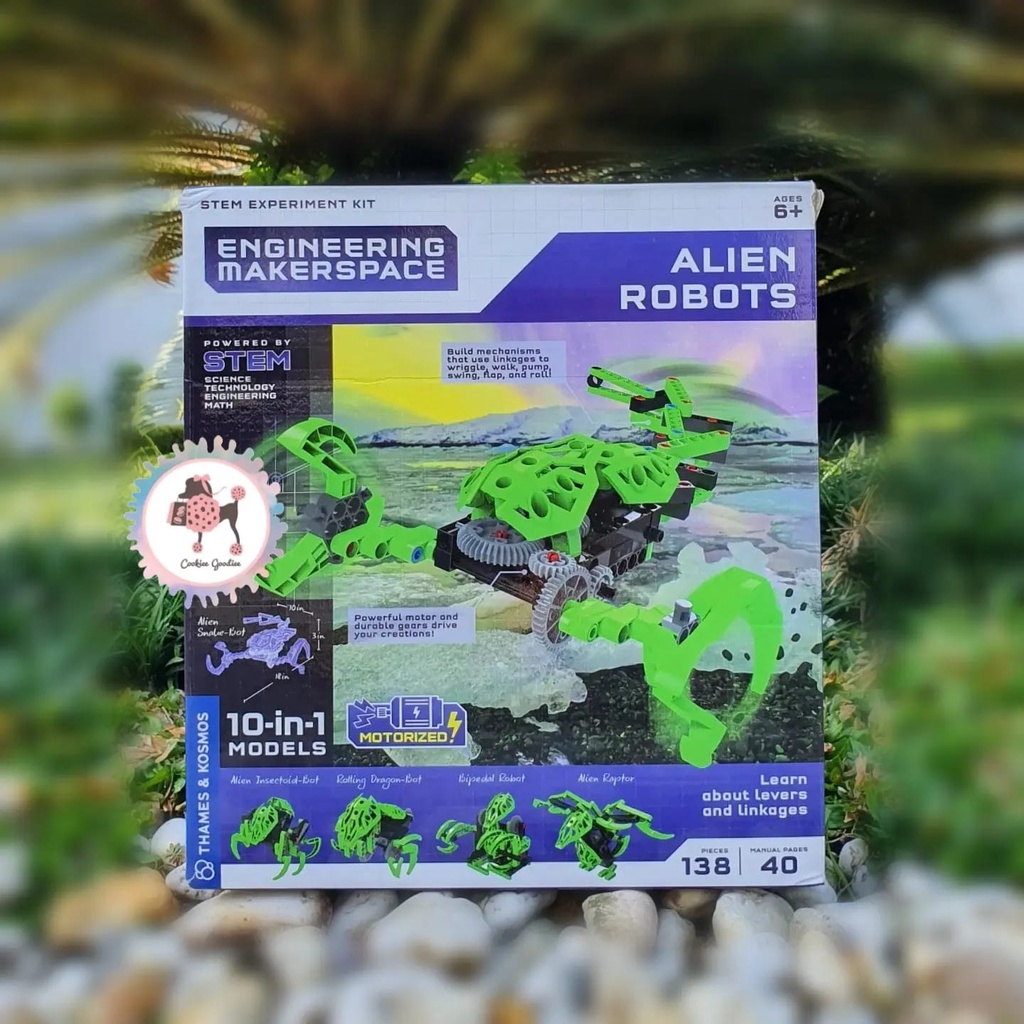 Thames & Kosmos Engineering Makerspace Alien Robots Science Experiment Kit