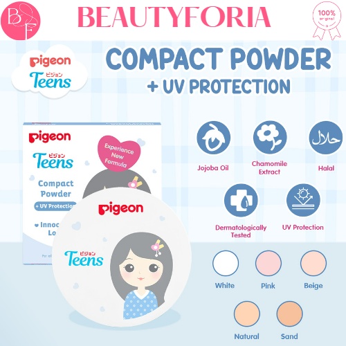 PIGEON TEENS COMPACT POWDER + UV 14G