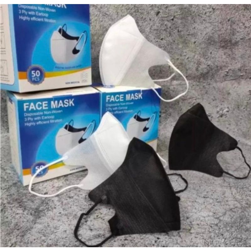 Duckbill facemask 50pc 3ply BOX