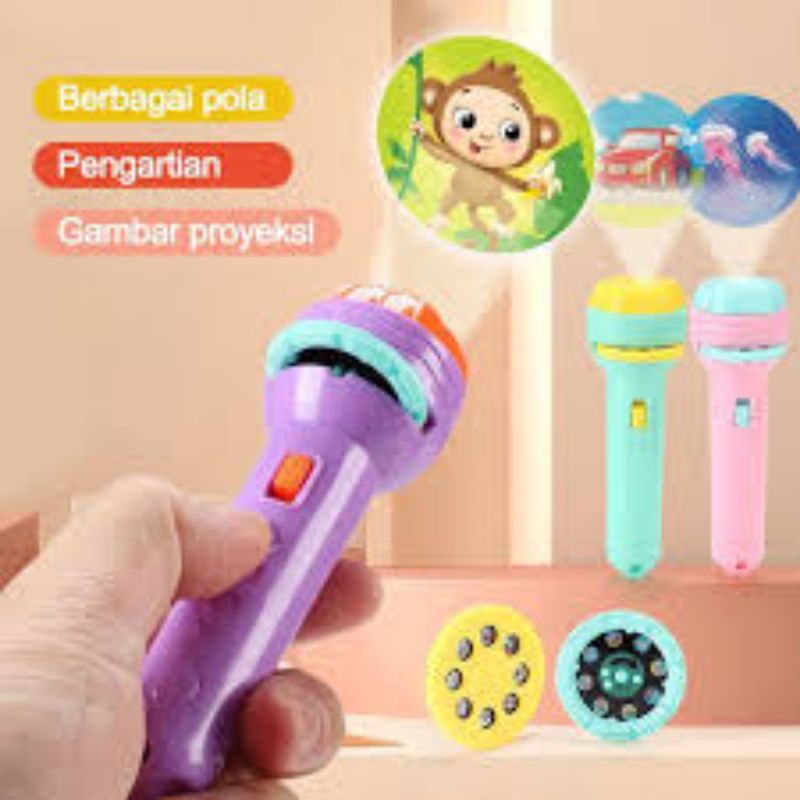 Mainan Anak Senter Proyektor