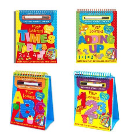 Tiny Tots Easel First Learning ABC/123/Adding Up/Time Tables Wipe Clea