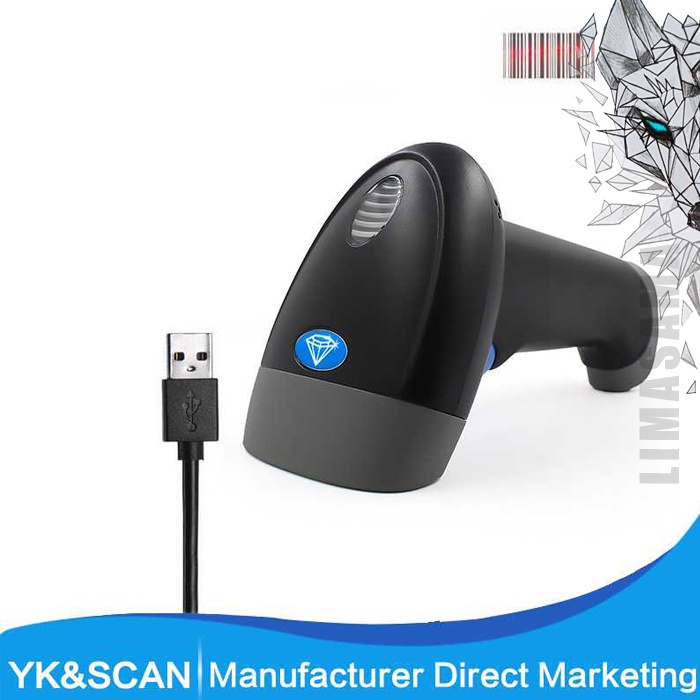 [COD] USB Barcode Scanner Kasir Toko Scan Code Scanning Reader Handheld 2D QR 1D Automatic Berkualitas