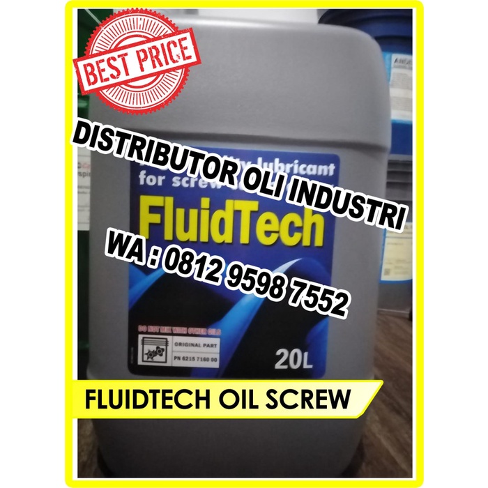 Terlaris Oli Fluidtech Cecato ( Screw Oil Kompressor )