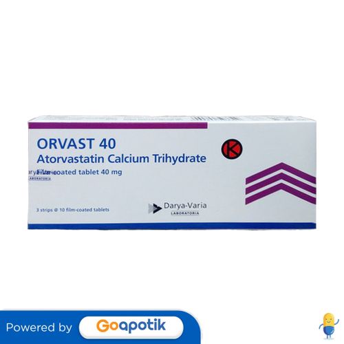 ORVAST 40 MG BOX 30 TABLET
