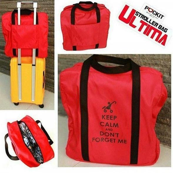 Ultima Pockit Stroller Tote Bag - Red