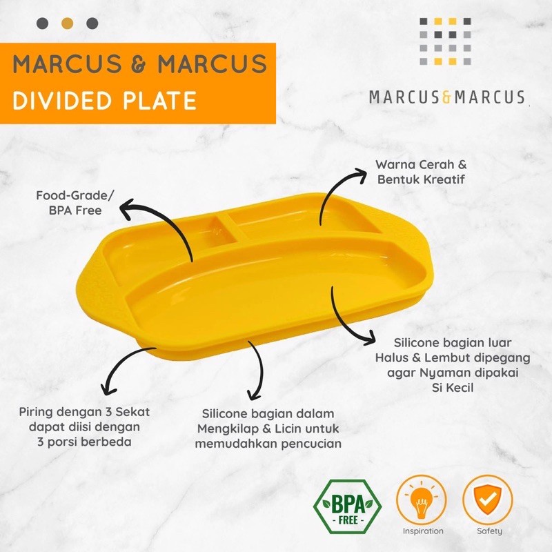 Marcus & Marcus Silicone Divided Plate